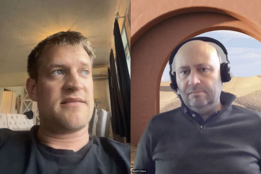 Podkastinnspilling med Kjetil Slettebø og Kjetil Olsen, mars 2025