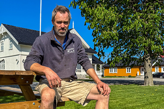 Korntørke hos Per Øivin Sola, mai 2025