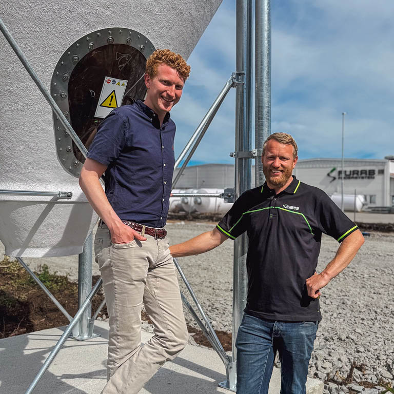 Marcus Furusköld (VD Furab) og Oskar Jansson (selger Furab), Lidköping 2025