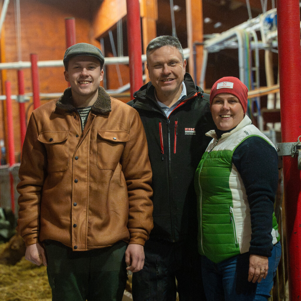 Sander Rem Haugen, Knut Inge Haugen og Tonje Rem. Ørsta, 2026